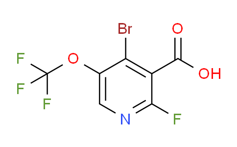 AM186729 | 1806080-69-2 | 4-Bromo-2-fluoro-5-(trifluoromethoxy)pyridine-3-carboxylic acid