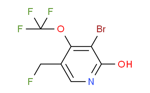 3-Bromo-5-(fluoromethyl)-2-hydroxy-4-(trifluoromethoxy)pyridine