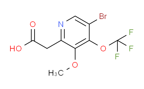 5-Bromo-3-methoxy-4-(trifluoromethoxy)pyridine-2-acetic acid