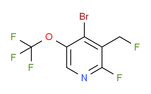 AM186779 | 1804677-67-5 | 4-Bromo-2-fluoro-3-(fluoromethyl)-5-(trifluoromethoxy)pyridine