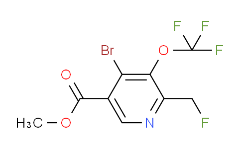 AM186783 | 1804573-88-3 | Methyl 4-bromo-2-(fluoromethyl)-3-(trifluoromethoxy)pyridine-5-carboxylate