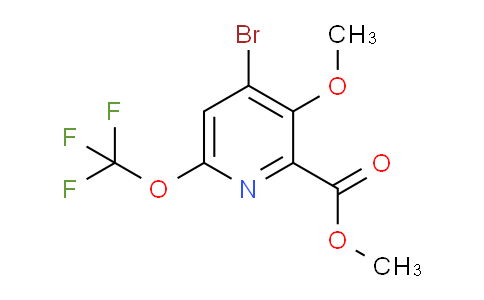 Methyl 4-bromo-3-methoxy-6-(trifluoromethoxy)pyridine-2-carboxylate