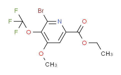 Ethyl 2-bromo-4-methoxy-3-(trifluoromethoxy)pyridine-6-carboxylate