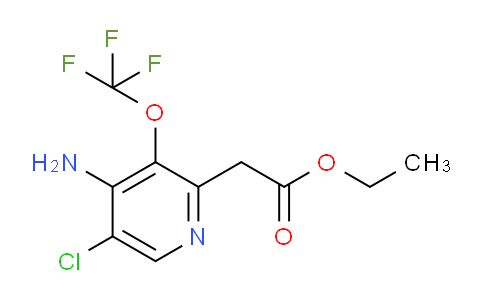 Ethyl 4-amino-5-chloro-3-(trifluoromethoxy)pyridine-2-acetate