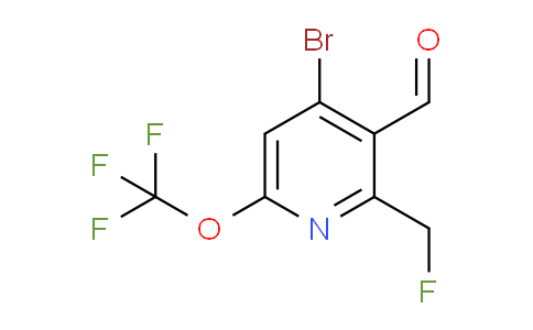 AM186843 | 1803960-55-5 | 4-Bromo-2-(fluoromethyl)-6-(trifluoromethoxy)pyridine-3-carboxaldehyde