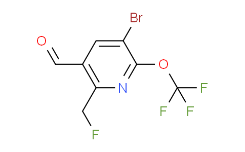 AM186849 | 1803960-64-6 | 3-Bromo-6-(fluoromethyl)-2-(trifluoromethoxy)pyridine-5-carboxaldehyde