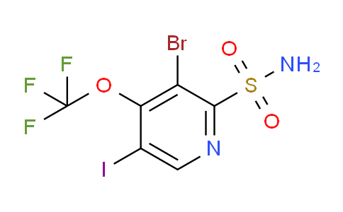 3-Bromo-5-iodo-4-(trifluoromethoxy)pyridine-2-sulfonamide