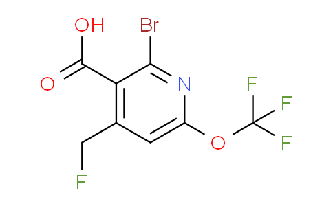2-Bromo-4-(fluoromethyl)-6-(trifluoromethoxy)pyridine-3-carboxylic acid