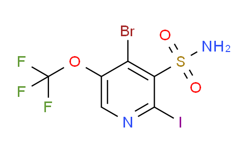 4-Bromo-2-iodo-5-(trifluoromethoxy)pyridine-3-sulfonamide