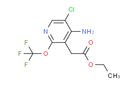 Ethyl 4-amino-5-chloro-2-(trifluoromethoxy)pyridine-3-acetate
