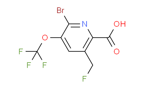 2-Bromo-5-(fluoromethyl)-3-(trifluoromethoxy)pyridine-6-carboxylic acid