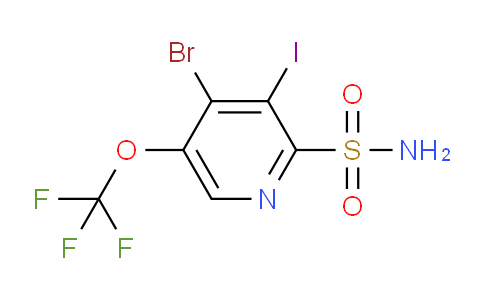 4-Bromo-3-iodo-5-(trifluoromethoxy)pyridine-2-sulfonamide