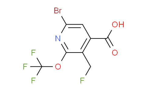 AM186862 | 1803615-30-6 | 6-Bromo-3-(fluoromethyl)-2-(trifluoromethoxy)pyridine-4-carboxylic acid