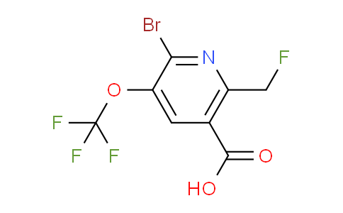 AM186865 | 1803684-33-4 | 2-Bromo-6-(fluoromethyl)-3-(trifluoromethoxy)pyridine-5-carboxylic acid