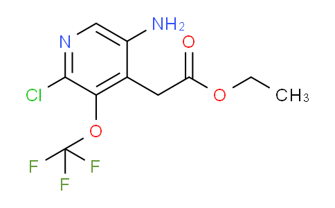 Ethyl 5-amino-2-chloro-3-(trifluoromethoxy)pyridine-4-acetate