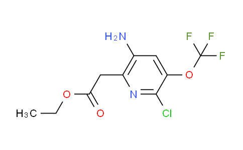 Ethyl 5-amino-2-chloro-3-(trifluoromethoxy)pyridine-6-acetate