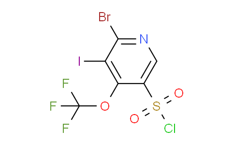 2-Bromo-3-iodo-4-(trifluoromethoxy)pyridine-5-sulfonyl chloride