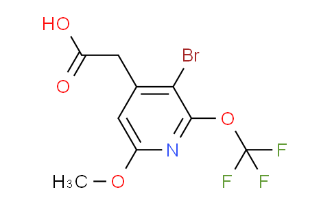 3-Bromo-6-methoxy-2-(trifluoromethoxy)pyridine-4-acetic acid