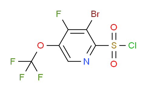 3-Bromo-4-fluoro-5-(trifluoromethoxy)pyridine-2-sulfonyl chloride