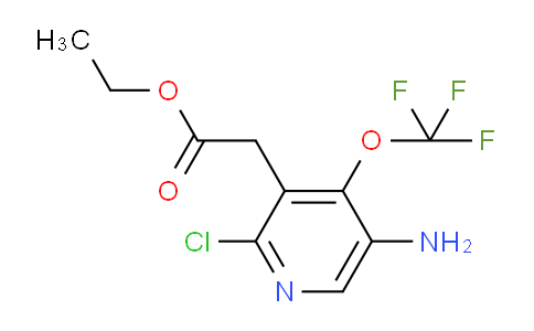 Ethyl 5-amino-2-chloro-4-(trifluoromethoxy)pyridine-3-acetate