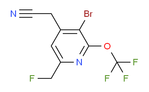 AM186904 | 1804601-78-2 | 3-Bromo-6-(fluoromethyl)-2-(trifluoromethoxy)pyridine-4-acetonitrile