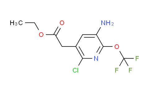 Ethyl 3-amino-6-chloro-2-(trifluoromethoxy)pyridine-5-acetate