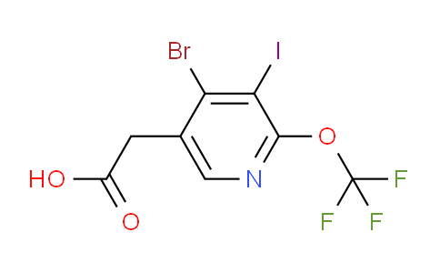 AM186913 | 1806216-46-5 | 4-Bromo-3-iodo-2-(trifluoromethoxy)pyridine-5-acetic acid
