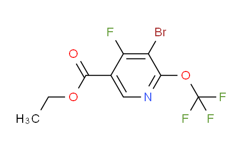 Ethyl 3-bromo-4-fluoro-2-(trifluoromethoxy)pyridine-5-carboxylate