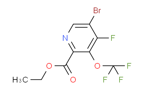 Ethyl 5-bromo-4-fluoro-3-(trifluoromethoxy)pyridine-2-carboxylate