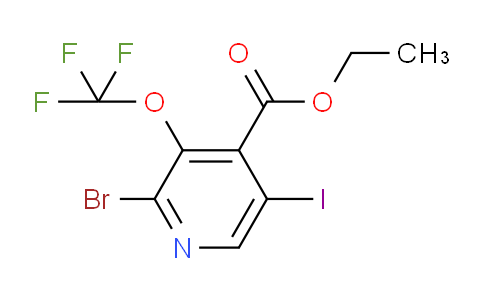 Ethyl 2-bromo-5-iodo-3-(trifluoromethoxy)pyridine-4-carboxylate