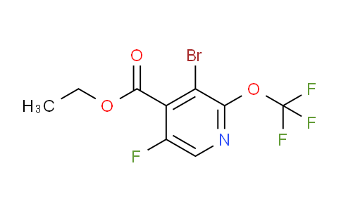 Ethyl 3-bromo-5-fluoro-2-(trifluoromethoxy)pyridine-4-carboxylate