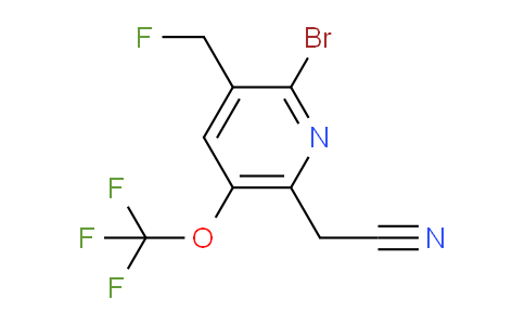 AM186948 | 1806218-46-1 | 2-Bromo-3-(fluoromethyl)-5-(trifluoromethoxy)pyridine-6-acetonitrile