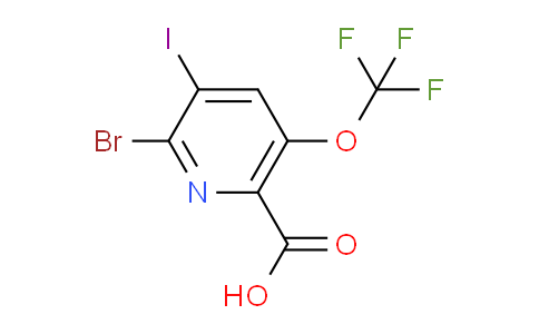 AM186959 | 1806083-34-0 | 2-Bromo-3-iodo-5-(trifluoromethoxy)pyridine-6-carboxylic acid