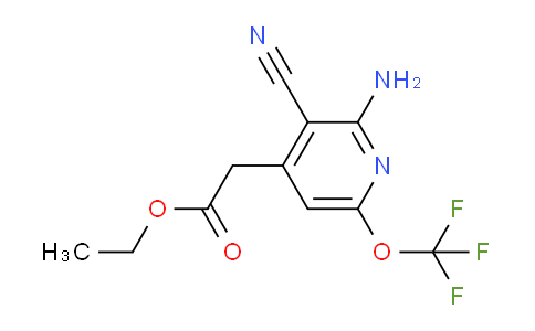 AM18697 | 1804025-56-6 | Ethyl 2-amino-3-cyano-6-(trifluoromethoxy)pyridine-4-acetate