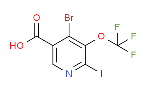 4-Bromo-2-iodo-3-(trifluoromethoxy)pyridine-5-carboxylic acid