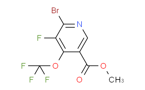 Methyl 2-bromo-3-fluoro-4-(trifluoromethoxy)pyridine-5-carboxylate