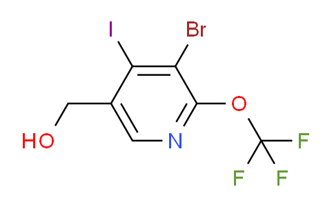 3-Bromo-4-iodo-2-(trifluoromethoxy)pyridine-5-methanol