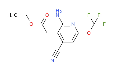 AM18703 | 1806148-06-0 | Ethyl 2-amino-4-cyano-6-(trifluoromethoxy)pyridine-3-acetate