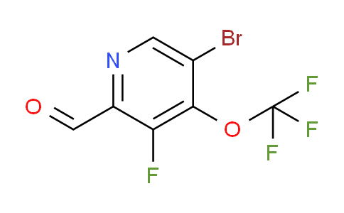 5-Bromo-3-fluoro-4-(trifluoromethoxy)pyridine-2-carboxaldehyde