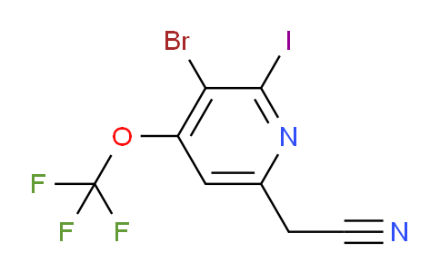 AM187055 | 1806116-33-5 | 3-Bromo-2-iodo-4-(trifluoromethoxy)pyridine-6-acetonitrile