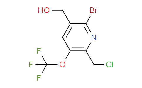 2-Bromo-6-(chloromethyl)-5-(trifluoromethoxy)pyridine-3-methanol