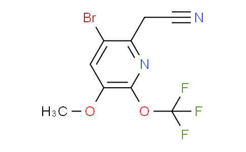 3-Bromo-5-methoxy-6-(trifluoromethoxy)pyridine-2-acetonitrile