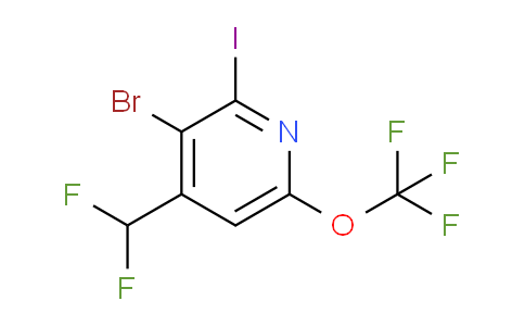 3-Bromo-4-(difluoromethyl)-2-iodo-6-(trifluoromethoxy)pyridine