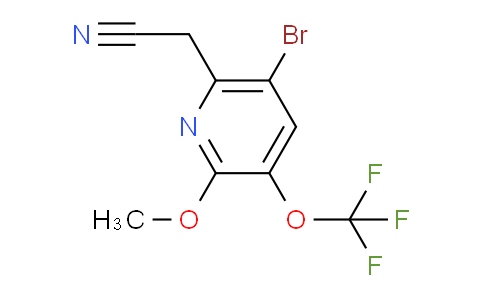 5-Bromo-2-methoxy-3-(trifluoromethoxy)pyridine-6-acetonitrile