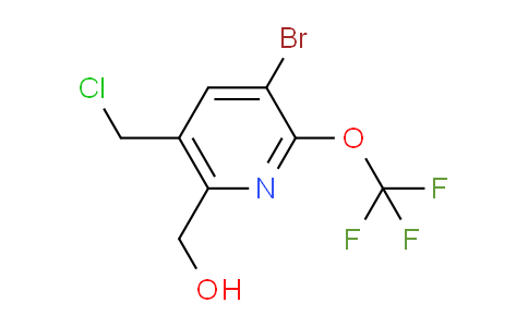 3-Bromo-5-(chloromethyl)-2-(trifluoromethoxy)pyridine-6-methanol