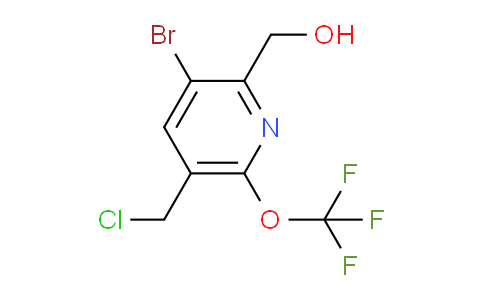 3-Bromo-5-(chloromethyl)-6-(trifluoromethoxy)pyridine-2-methanol