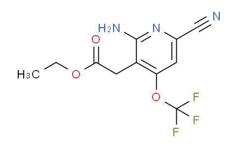 Ethyl 2-amino-6-cyano-4-(trifluoromethoxy)pyridine-3-acetate