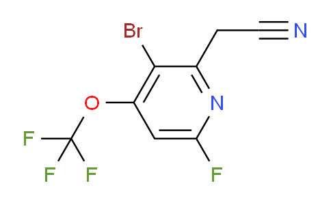 AM187137 | 1806025-14-8 | 3-Bromo-6-fluoro-4-(trifluoromethoxy)pyridine-2-acetonitrile