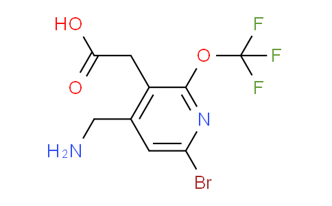 4-(Aminomethyl)-6-bromo-2-(trifluoromethoxy)pyridine-3-acetic acid