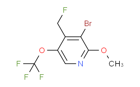 3-Bromo-4-(fluoromethyl)-2-methoxy-5-(trifluoromethoxy)pyridine